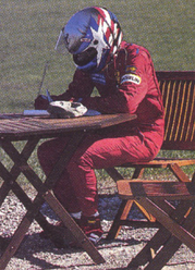 Csaba Csera, driving 1998 Ferrari 550WSR